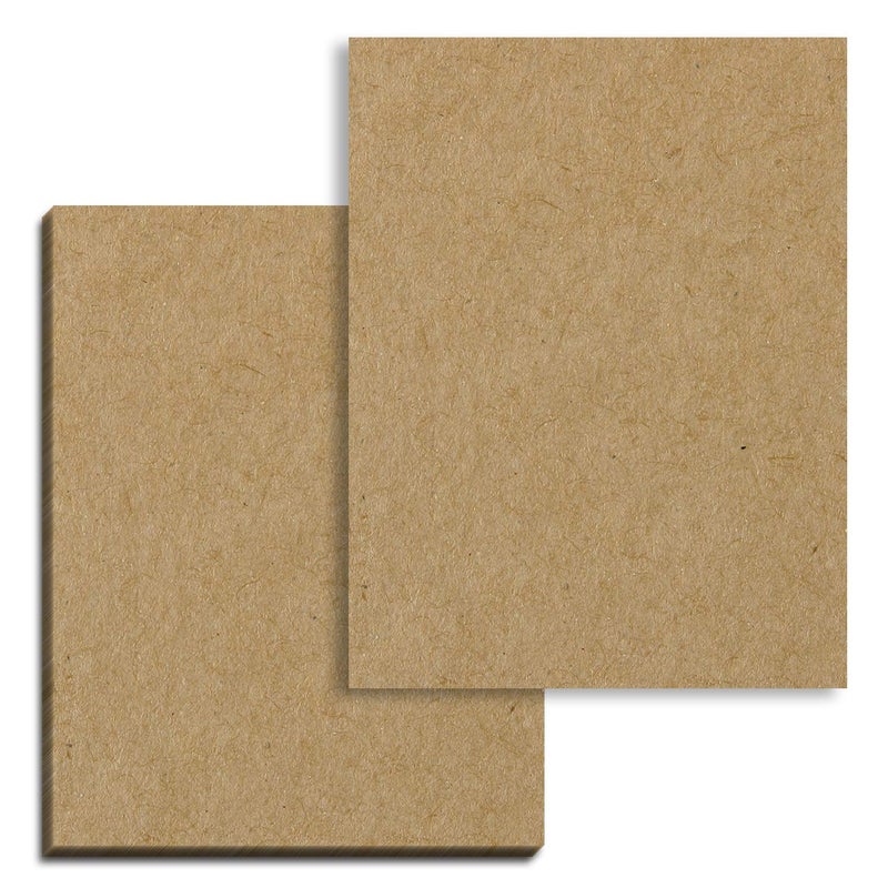 TownStix 50 Sheets, Brown Kraft Cardstock, 200 GSM (75 lb. Cover), 8.5 x 11 inches - Image 1