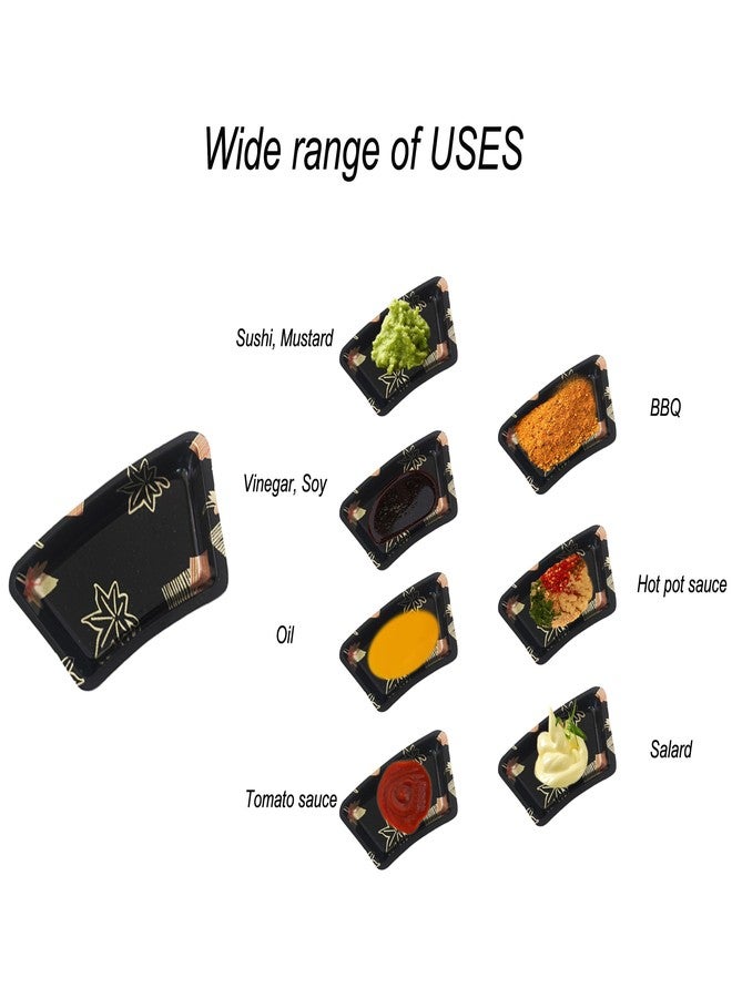 Proshopping 100PCS Dipping Sauce Dish, Disposable Small Sushi Tray, Mini Shell Shape Serving Plates, Plastic Condiment Seasoning Platter Side Dishes for Parties, BBQ, Restaurant - Image 4