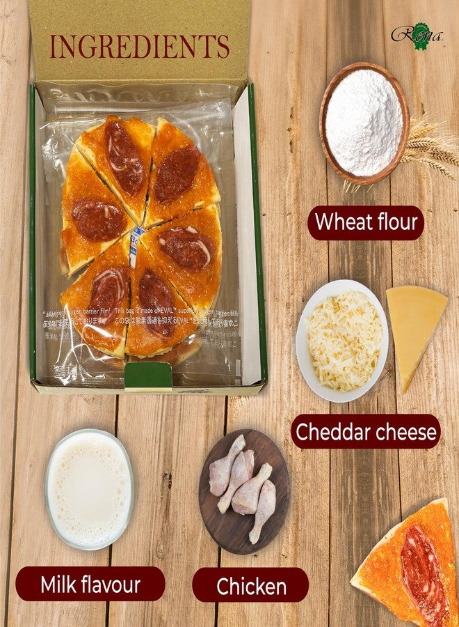 Rena Creamy Young Adult Dog Pizza, Meat Flavor - 12 Slice (Pack of 1) - Image 5