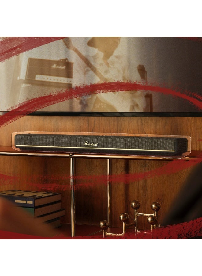 Marshall Heston 60 TV Soundbar with Dolby Atoms - Immersive Sound for Movies and Music / Powerful Bass / Sound Modes / App Control / Bluetooth 5.3V / Integrated Music Service - Black - Image 2