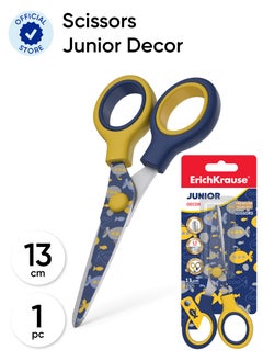 ErichKrause Scissors Junior Decor Submarine, with printing on blades, 13 cm (blister 1 pcs)  - Image 1