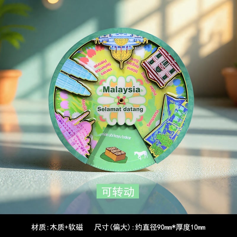 3D World Map Fridge Magnets - Creative Travel Souvenirs from Europe - Image 1