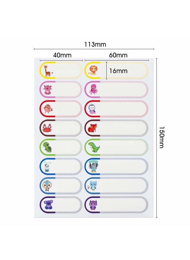 Coowayze 128pcs Baby Bottle Labels for Daycare, School Name Labels for Kids, Daycare Labels, Self-Laminating Write-On Waterproof Dishwasher Safe Self-Adhesive Label Stickers, Kids Name Tags Stickers - Image 2