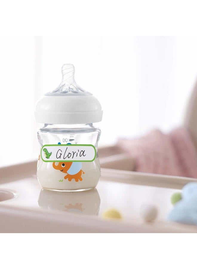 Coowayze 128pcs Baby Bottle Labels for Daycare, School Name Labels for Kids, Daycare Labels, Self-Laminating Write-On Waterproof Dishwasher Safe Self-Adhesive Label Stickers, Kids Name Tags Stickers - Image 5