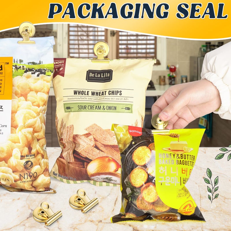 GRTARD 12Pack Magnetic Clips with Anti-Scratch Sticky Pads, Strong Heavy Duty Fridge Magnets Clip, Whiteboard Magnets with Clips, Non-Scratch Metal Magnetic Clip for Refrigerator, Whiteboard - Image 4