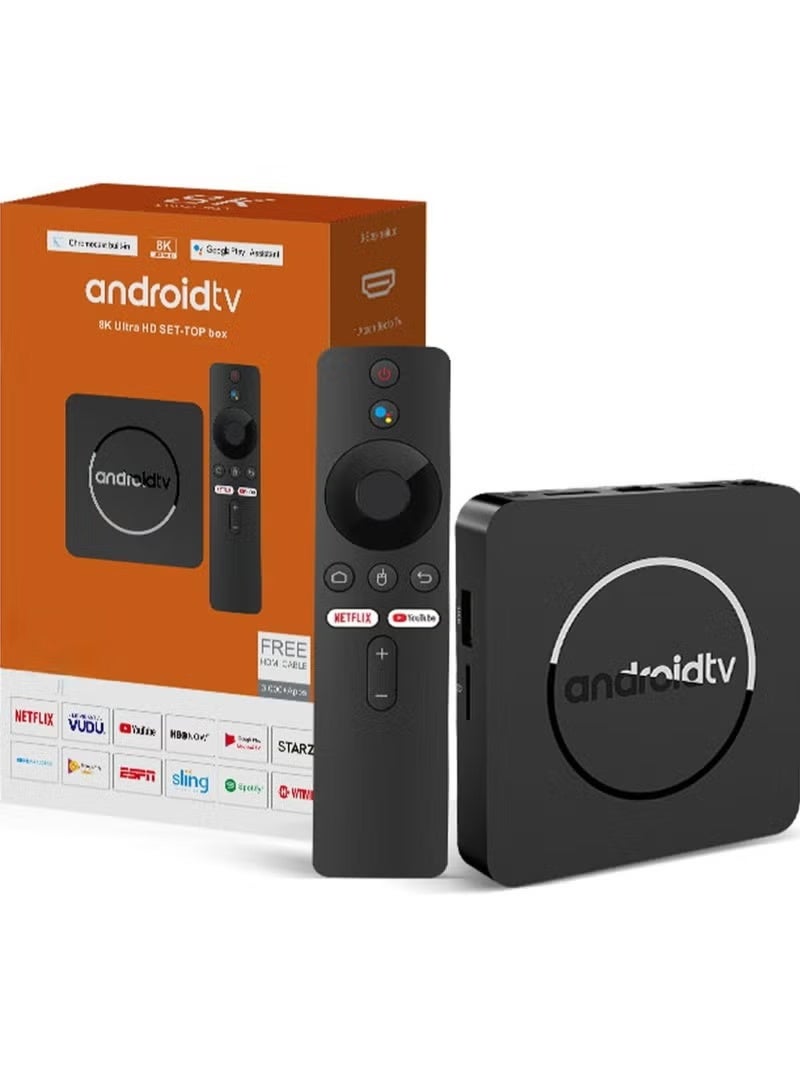 Android 14.0 TV Box, Dual Wi-Fi + Bluetooth, with Voice Bluetooth Remote - Image 1