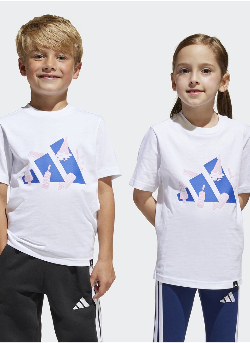 Adidas Kids Lounge Ice Graphic T-Shirt  - Image 1