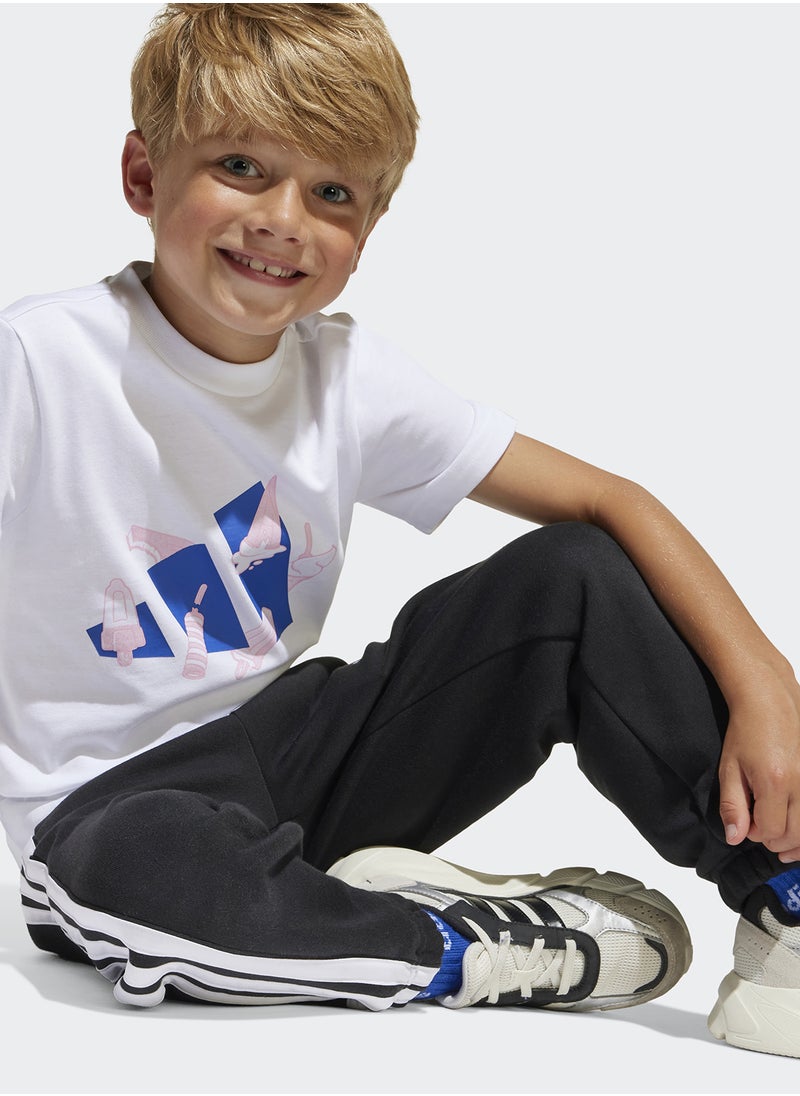 Adidas Kids Lounge Ice Graphic T-Shirt  - Image 3