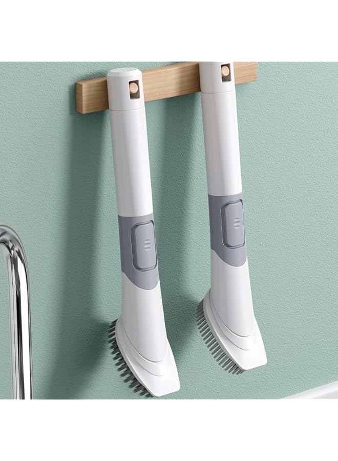 promass Soap Dispensing Dish Brush with 4 Replacement Brush Heads - Cleaning Tool for Pots, Pans, Stovetops, Bowls, and Sinks - Image 2