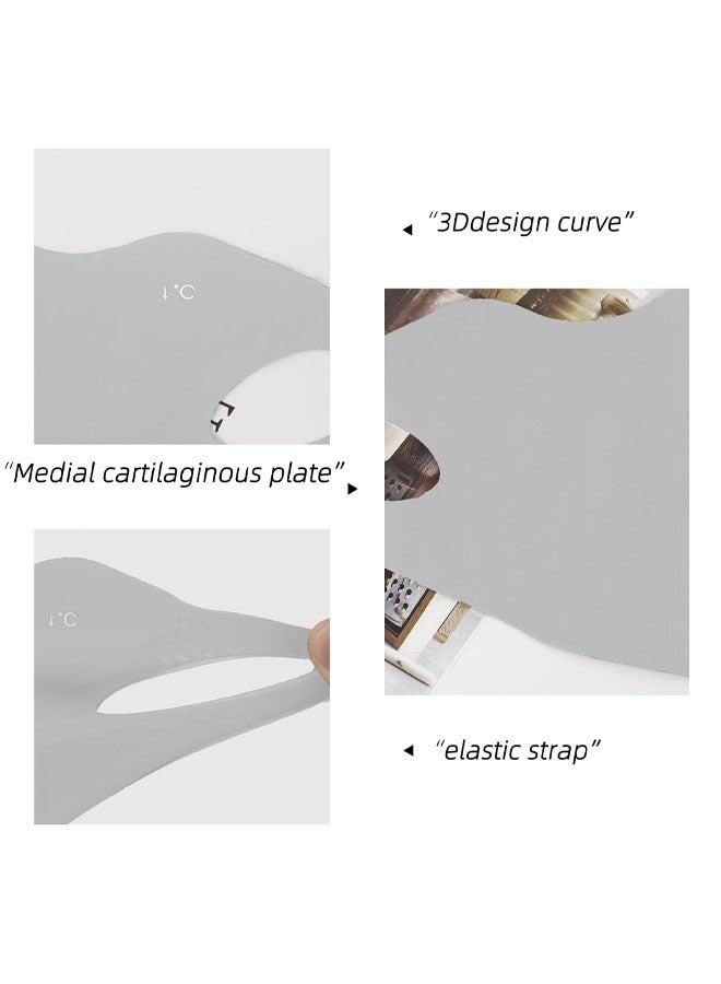 4 PCS Breathable Washable Reusable Sun Face Mask For Women Men, sunscreen UV Face Shield For Hiking Riding Exercise - Image 3