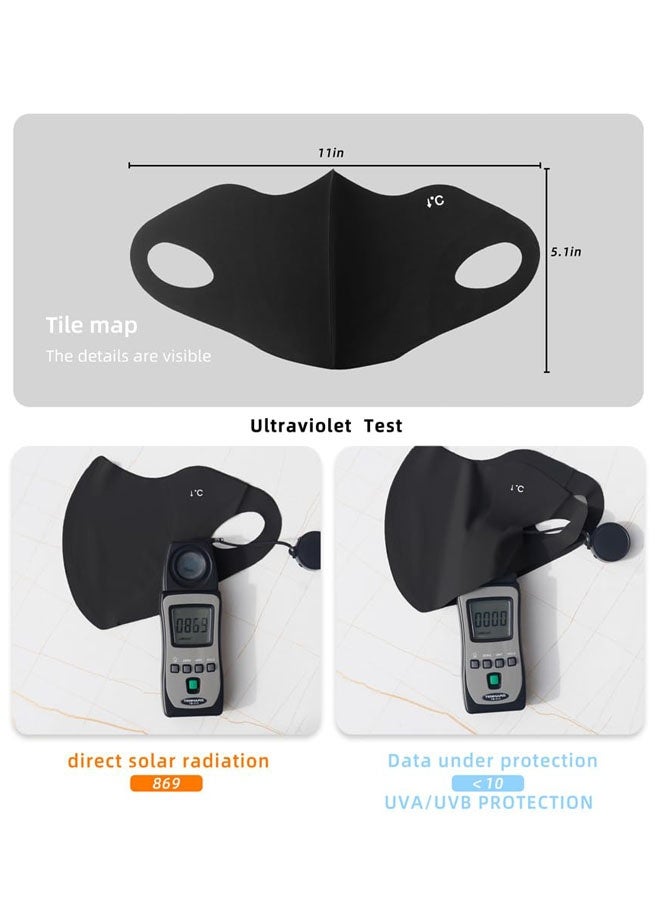 4 PCS Breathable Washable Reusable Sun Face Mask For Women Men, sunscreen UV Face Shield For Hiking Riding Exercise - Image 2
