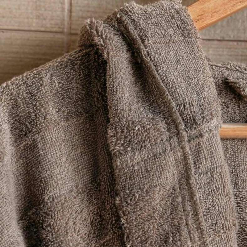 Pan Home Velora Hooded Bathrobe S/M-Anthracite - 212AAI9900246 - Image 4
