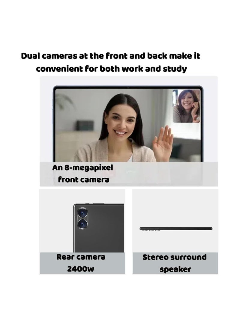 CCIT Tab 12 Max 10.1" Android Tablet | Massive 16GB RAM + 1TB Storage | Full HD Touchscreen, 10000mAh Battery | Dual SIM 4G | Includes Keyboard, Mouse & Stylus – Black - Image 3