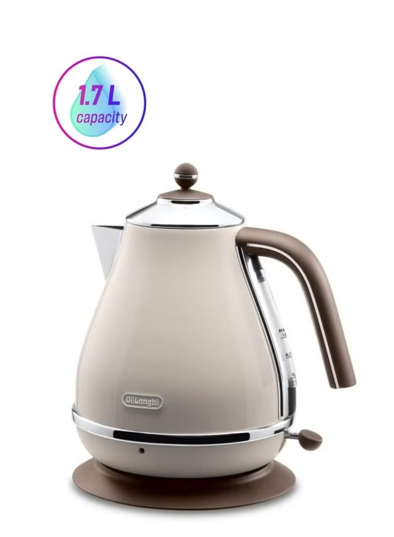 De'Longhi Vintage Quick Kettle - beige - Image 1