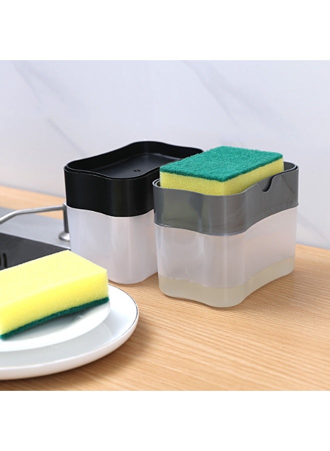 general Soap Pump Dispenser and Sponge Holder for your Kitchen Sink, Counter Top Liquid Dish Washing Dispenser - Image 2