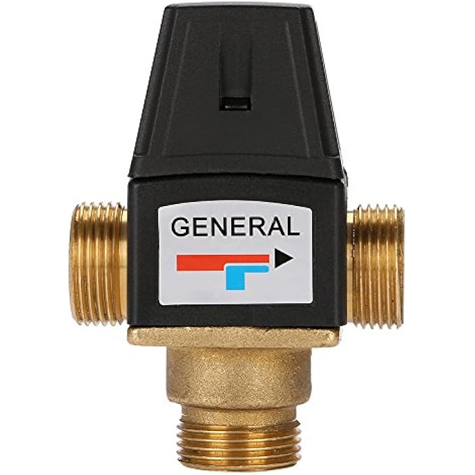 general THERMOSTATIC MIXING VALVE, 3-WAY DN20 MALE THREAD BRASS THERMOSTAT MIXING VALVE FOR SOLAR WATER HEATER - Image 1