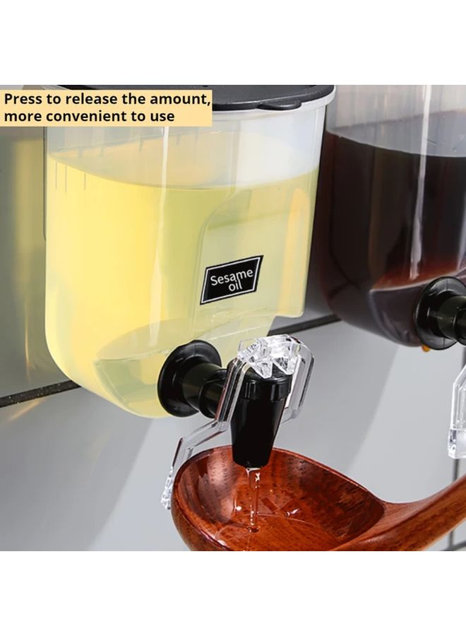 خزان منظف الغسيل المعلق على الحائط بسعة كبيرة، شفاف بألوان الأزرق والأبيض، سهل التركيب - Image 5