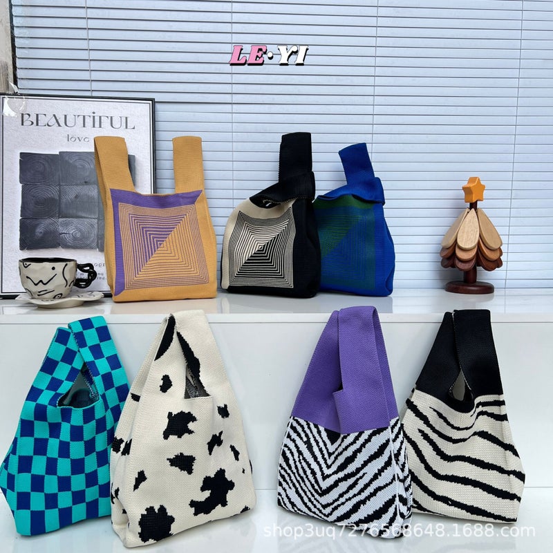 2025 Spring And Retro Double-Sided Spell Bag Bohemian Style Texturized Shoulder Bag Large Capacity Shopping Bag - Image 2