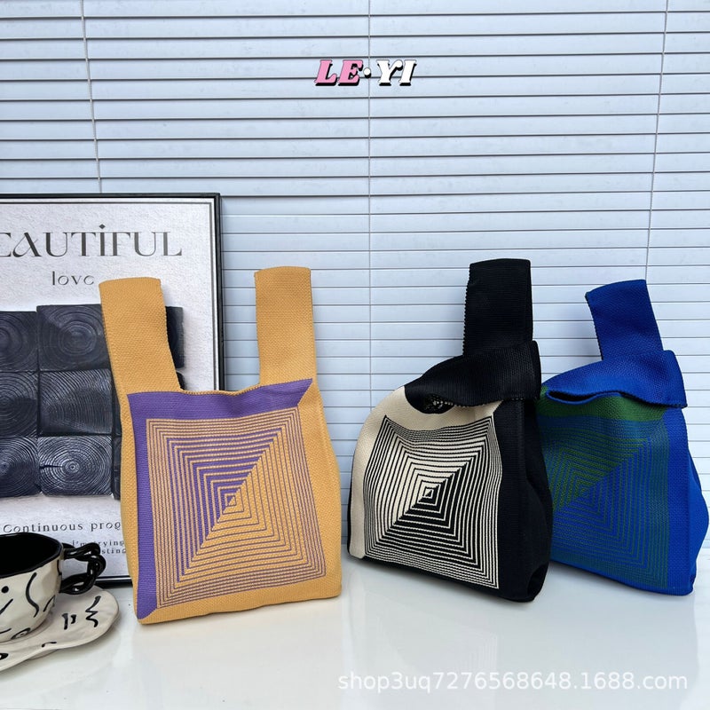 2025 Spring And Retro Double-Sided Spell Bag Bohemian Style Texturized Shoulder Bag Large Capacity Shopping Bag - Image 3