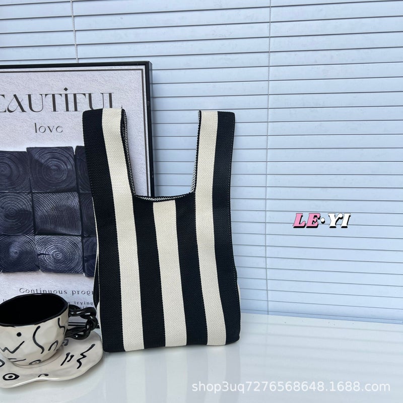 2025 Spring And Retro Double-Sided Spell Bag Bohemian Style Texturized Shoulder Bag Large Capacity Shopping Bag - Image 1