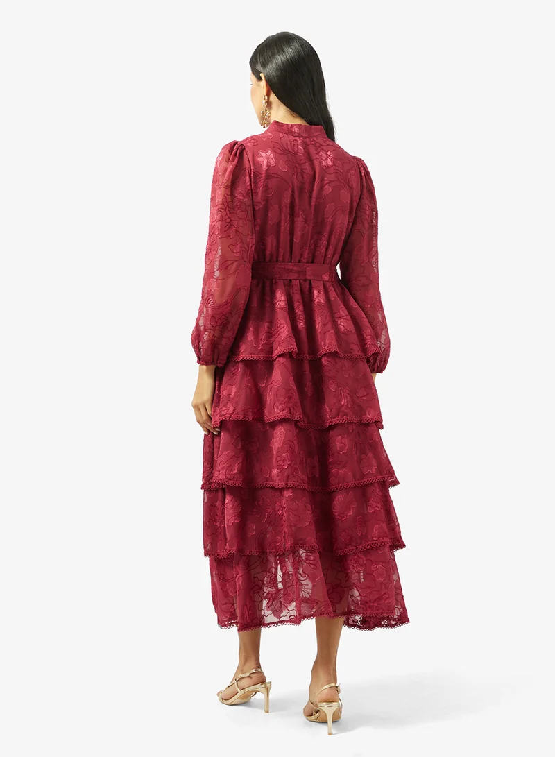 Khizana Tiered A-libe Dress