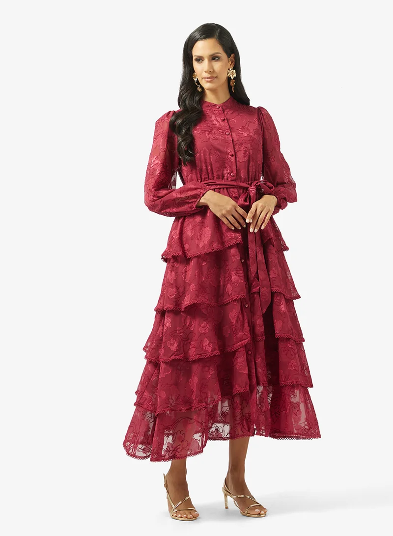 Khizana  Tiered A-libe Dress for Women | Best Price UAE