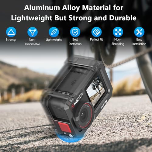 AMAZEAR Metal Cage for DJI Osmo Action 5 Pro,DJI Action3/4/5 Pro Premium Accessories Multifunction Protective Frame Case Aluminum Housing Camera Expansion Protector - Image 4