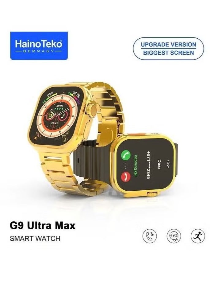 Haino Teko - G9 Ultra Max Smart Watch | 1.7” HD Touchscreen, Heart Rate Monitor, Fitness Tracker, Sleep Analysis, Long Battery Life, Notifications | Compatible with iOS & Android | Stylish Smartwatch for Men & Women - Image 1