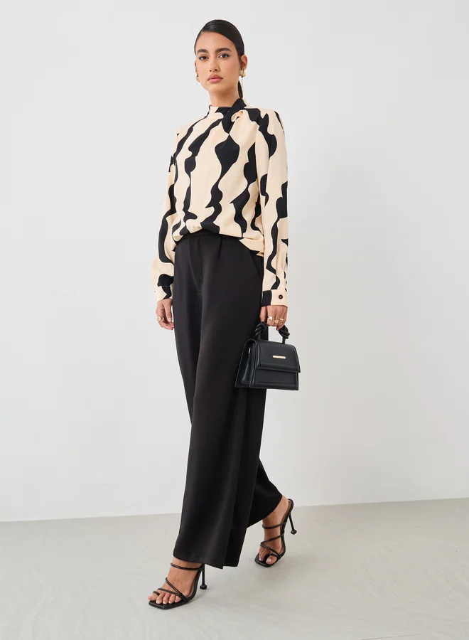 Take Two Printed Long Sleeve Regular Fit Top