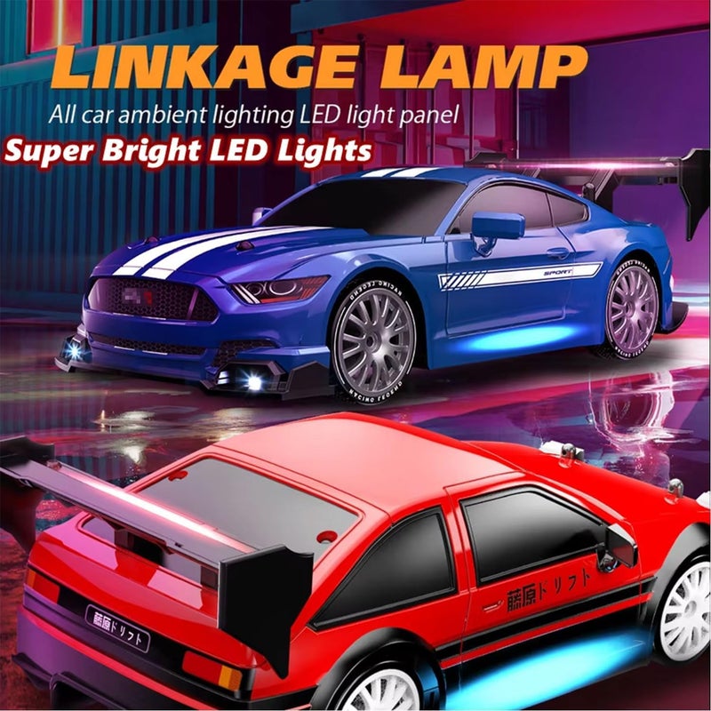 NALACAL 1:24 Scale RC Drift Car 4WD 2.4GHz High Speed Racing Toy with LED Lights - Image 4