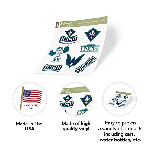 Desert Cactus University of North Carolina Wilmington Sticker UNCW Seahawks Vinyl Decals Laptop Water Bottle Car Scrapbook Sheet T2 (Type 2) - Image 5