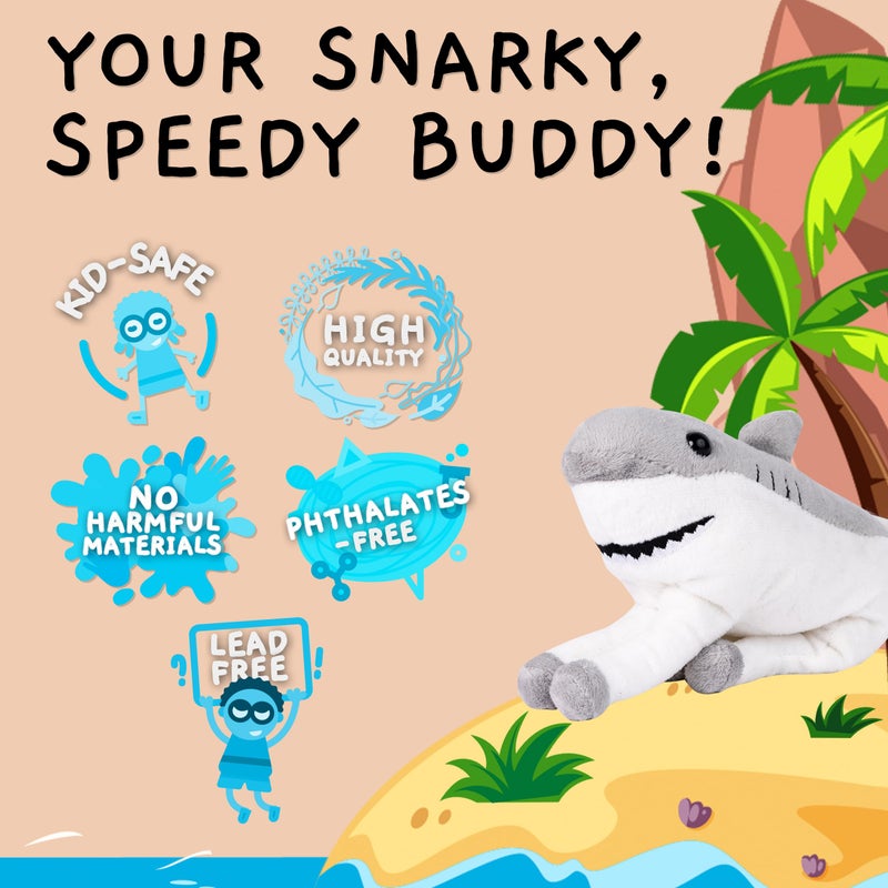 Randimals Horse & Shark Plush Hybrid Mini Plushies - Cute Plushies for Girls & Cuddly Small Stuffed Animals for Boys - Hork Little Plush Stuffed Animals for Kids & Kidults - Image 2