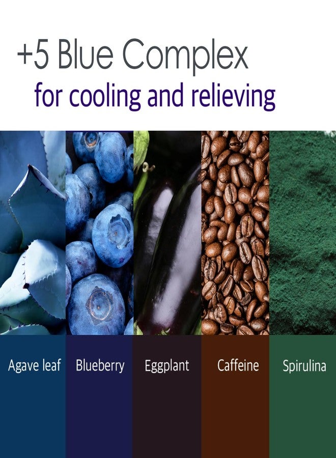 Petitfee Agave Cooling Hydrogel Face Mask 5ea - Quick Calming Facial Mask with Blue Energy Complex, Agave, Blueberry, Eggplant, Caffeine Extracts, Moisturizing, Soothing Care - Image 5
