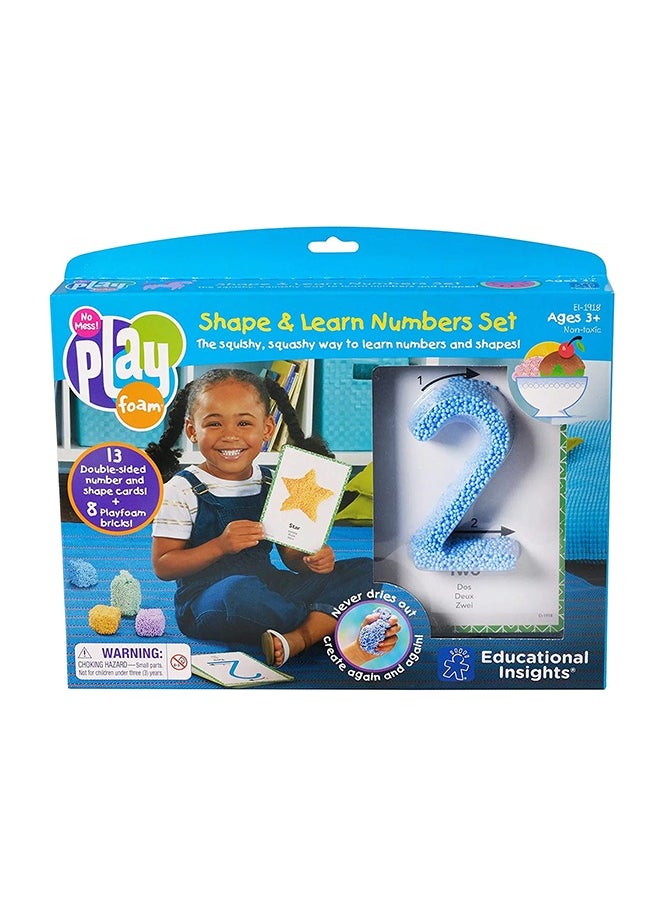 Learning Resources - Educational Insights Playfoam Shape & Learn Numbers Set: Non-Toxic, Never Dries Out - Preschoolers Practice Numbers Recognition & Formation - Perfect For Ages 3 And Up - Image 1
