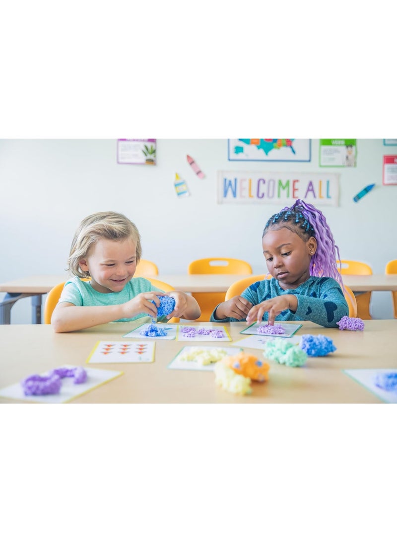 Learning Resources Playfoam Shape & Learn Numbers Sensory Learning Set with 8 Playfoam Bricks and 13 Cards EI-1918 - Image 4