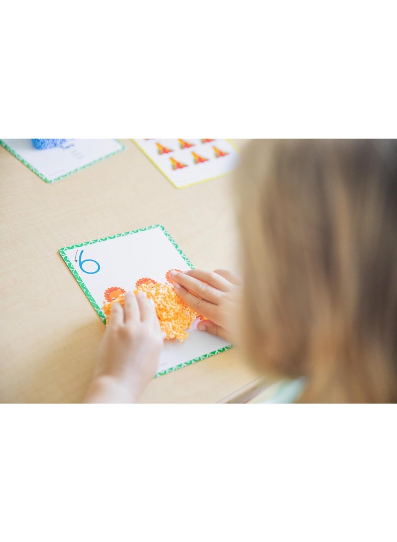 Learning Resources Playfoam Shape & Learn Numbers Sensory Learning Set with 8 Playfoam Bricks and 13 Cards EI-1918 - Image 2