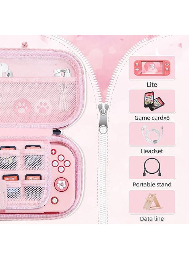 General Switch Lite Cover Accessory Set, Hard Shell Storage Bag Travel Set with Hard Case, Screen Protector and Thumb Grip Cap for Nintendo Switch Lite Playstation 9-in-1  - Image 2