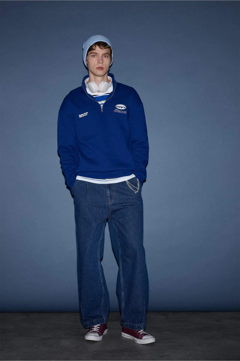 DeFacto Fixed Waist Barrel Fit Jeans