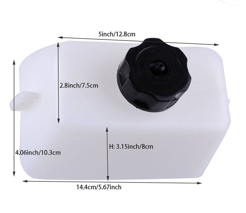 Mini Bike Gas Tank For Quad Dirt Pocket Atv Scooter 2 Stroke 43cc 45cc 47cc 49cc Fit 1/4 Fuel Line