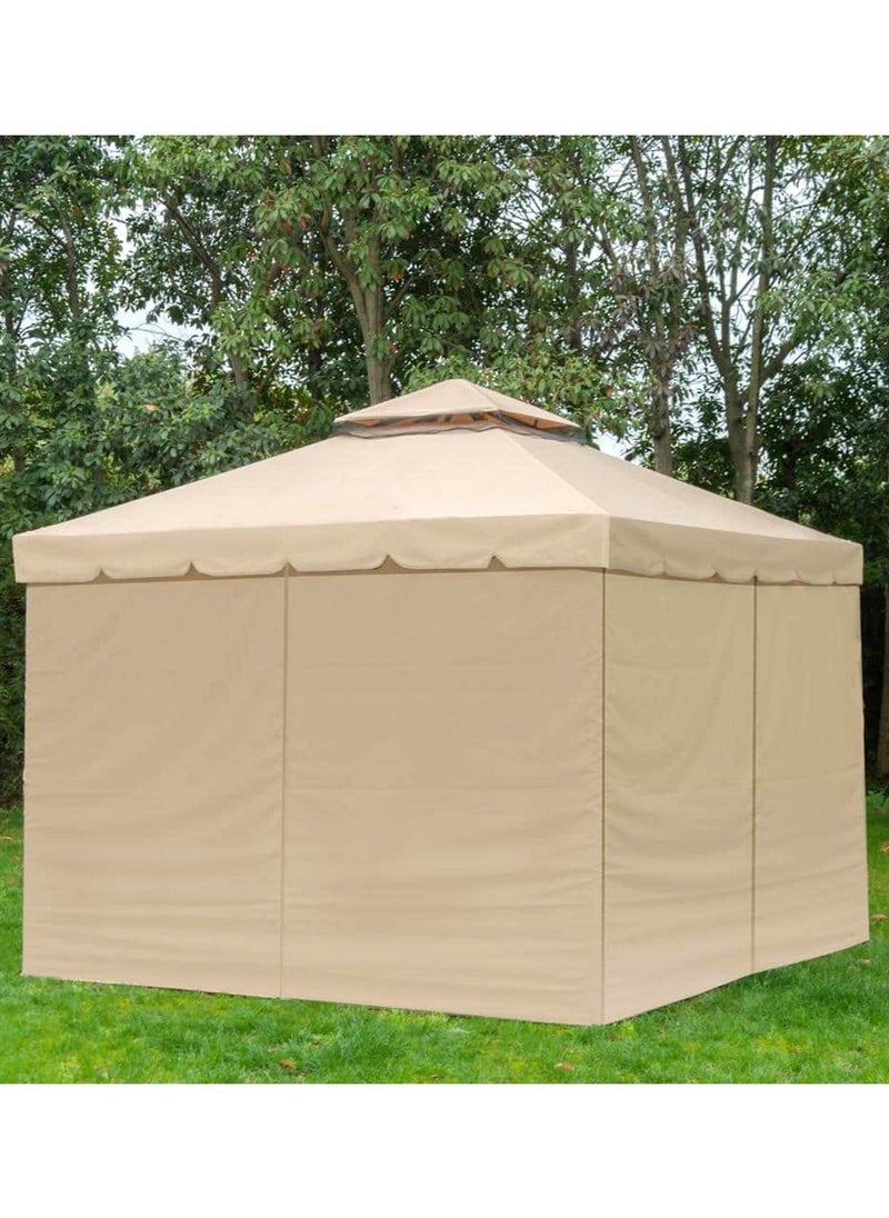 Living - Outdoor Patio Gazebo with Polyester Curtains and Netted Screens 400*400cm. - Image 1
