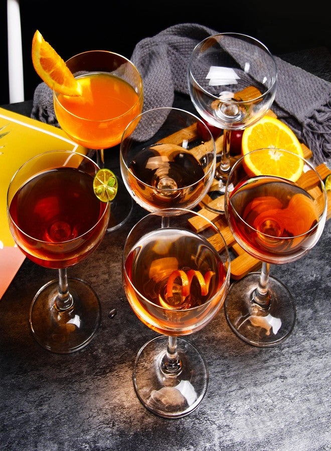 UMEIED 6pcs Crystal Coupe Glasses Set, 7 Ounce Premium Crystal Cear Classic Cocktail Glasses for Martini, Bars, Cosmopolitan, Manhattan, Gimlet, Pisco Sour - Image 5