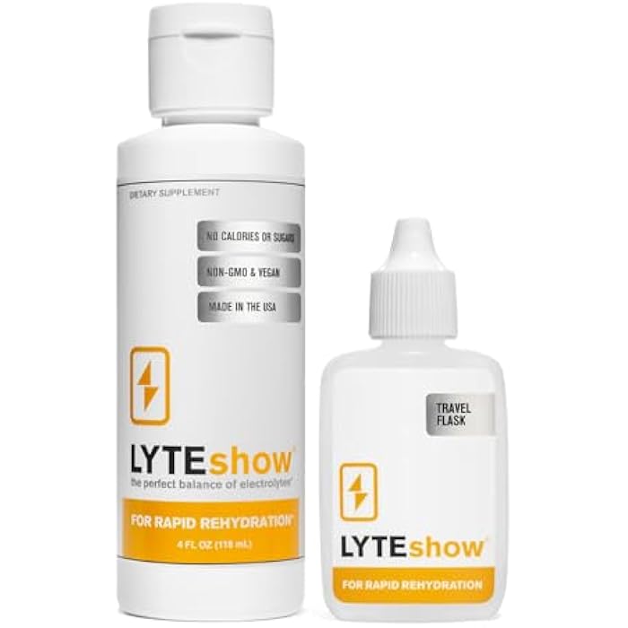 LyteLine لايت شو - قطرات الإلكتروليت لإعادة الترطيب السريع + الهضم + الدماغ + الطاقة + المناعة | بدون سكر | معادن نادرة | بدون نكهة، طعم معدني خفيف - 40 حصة (مغنيسيوم، بوتاسيوم، زنك) - Image 1