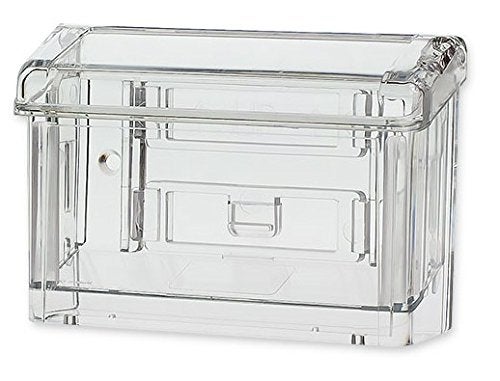 SOURCEONE.ORG Source One Premium Outdoor Business Card Holder Peel and Stick Clear Unbreakable Take One Sticker Included - Image 2