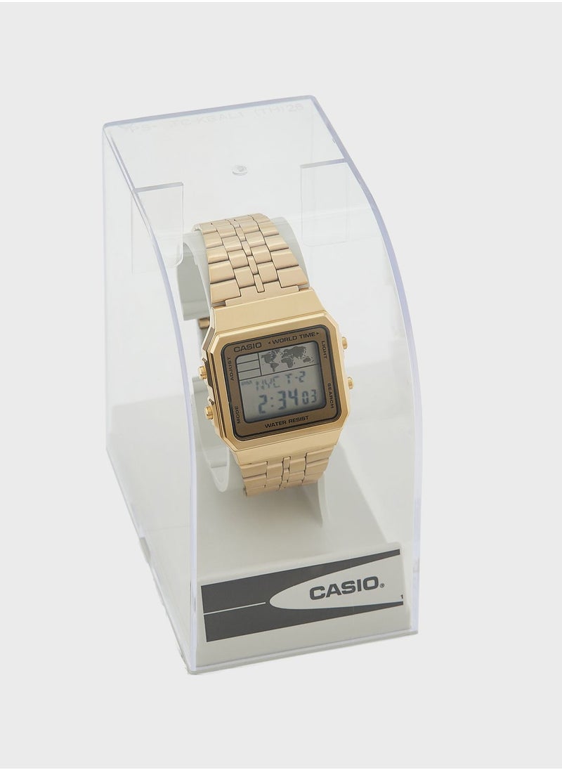 CASIO - Steel Strap Digital Watch - Image 1