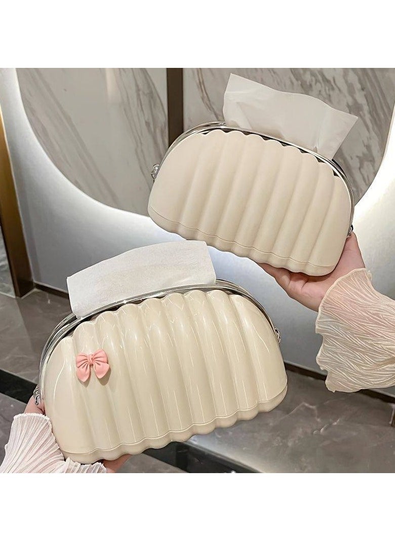 Generic - Acrylic bow tissue box – a touch of elegance and sophistication for your home-H - Image 1