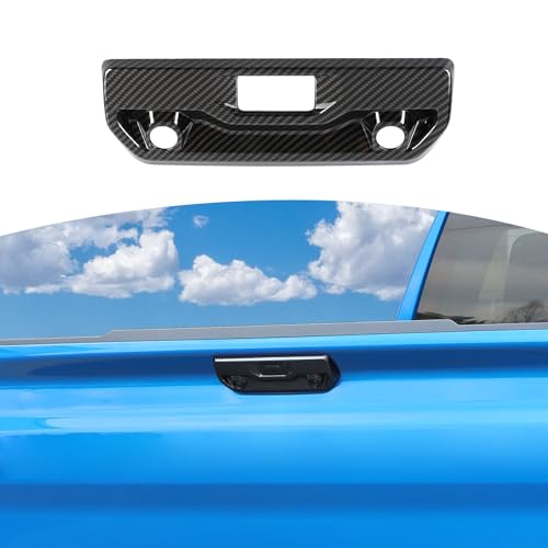 JOSHELA for Silverado Tailgate Handle Trim Cover for Chevy SilveradoGMC Sierra 2019Present Black Carbon Fiber Grain Exterior Accessories 1pc - Image 1