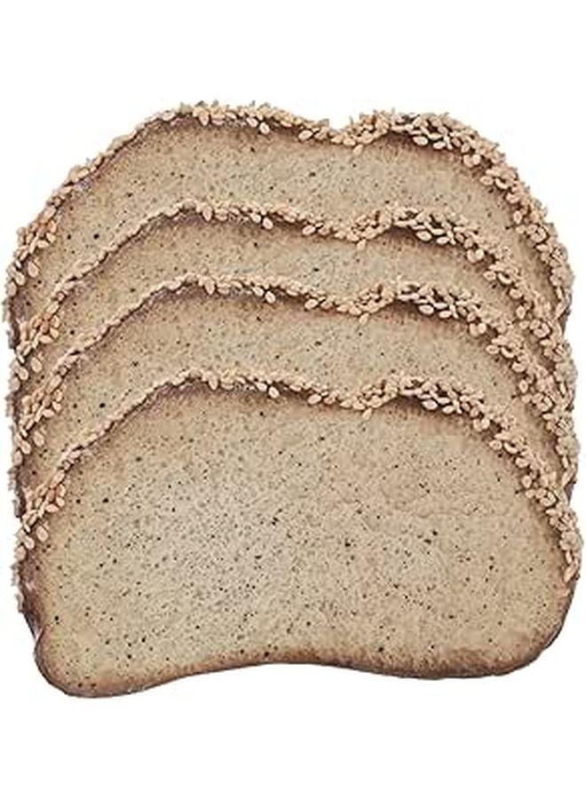 Lifelike Faux Bread Slices 4pcs Realistic Food Models for Bakery Display Kitchen Decor - Image 1