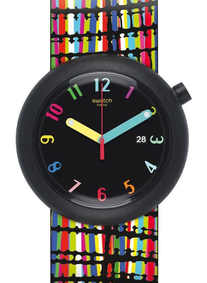 Swatch Unisex Crazypop Quartz Movement Water Resistant Wrist Watch - 45 Mm - Image 1