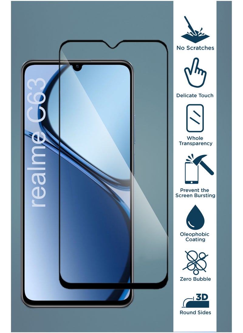 [2 Pack] Generic Glass Screen Protector Tempered Glass For Realme C63-Black - pzsku/Z6981EDEB68F72BC70E9BZ/45/_/1724149455/32ffdd63-5202-49de-9869-8cfaad007913