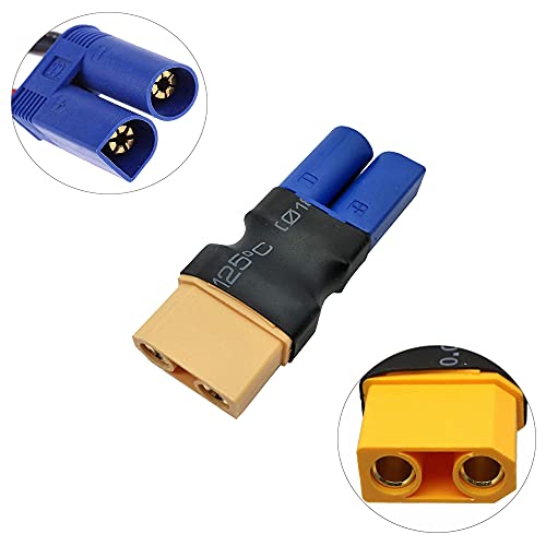 LinsyRC 4pcs XT90 Female Connector to EC5 Male Connector no Wire Adapter Plug for RC FPV Drone RC Car Lipo NiMH Battery Charger ESC - Image 5